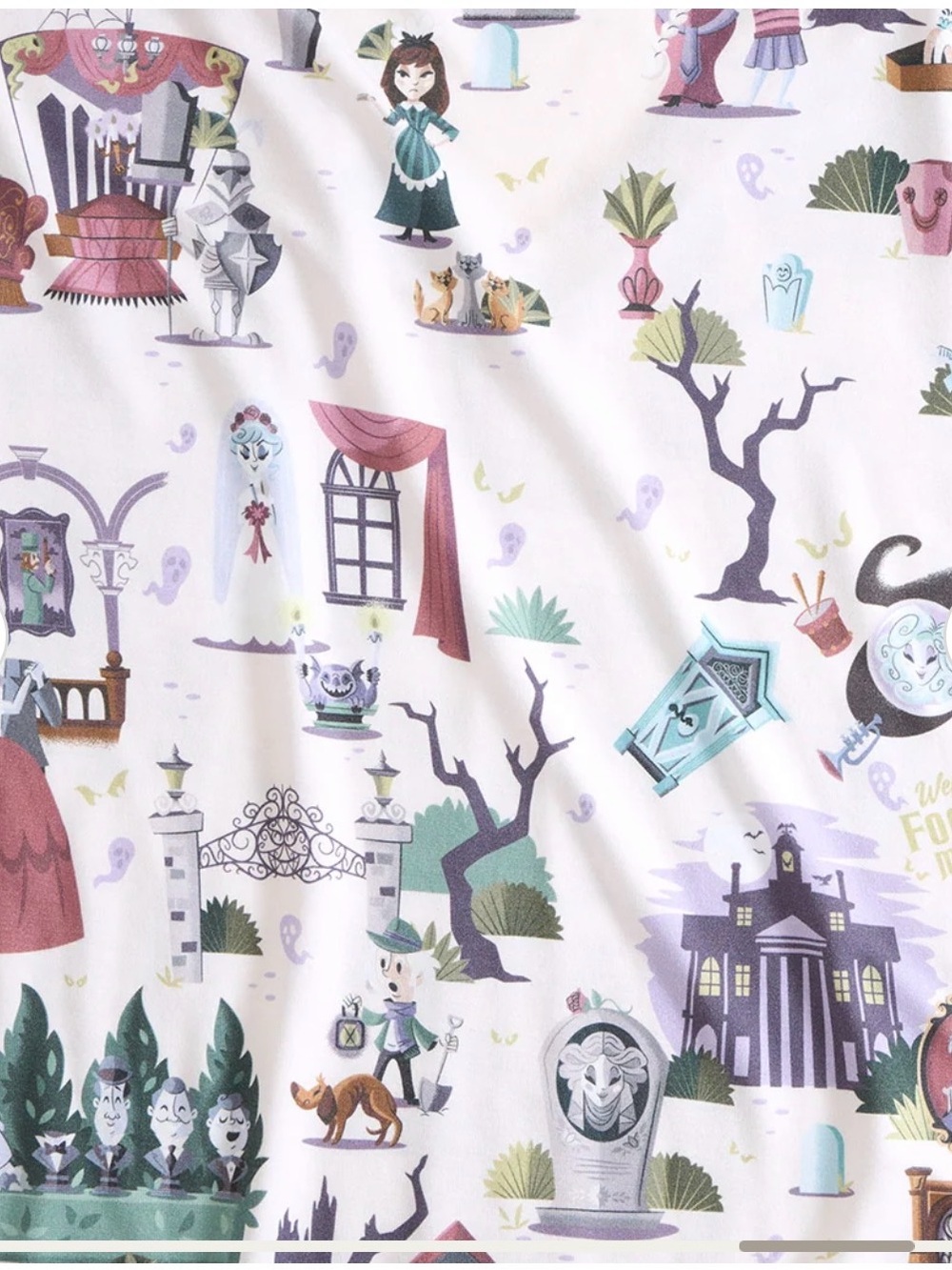 Posh Peanut Haunted Mansion PJ’s Size small - Picture 4 of 7